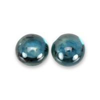 2.75&nbsp;Ct.Tw.Total Carat Weight Greenish Blue Cabochon Sapphire Pair from Ceylon (Sri Lanka) Video
