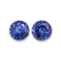0.66&nbsp;Ct.Tw.Total Carat Weight Blue Sapphire Pair from Ceylon (Sri Lanka) Video