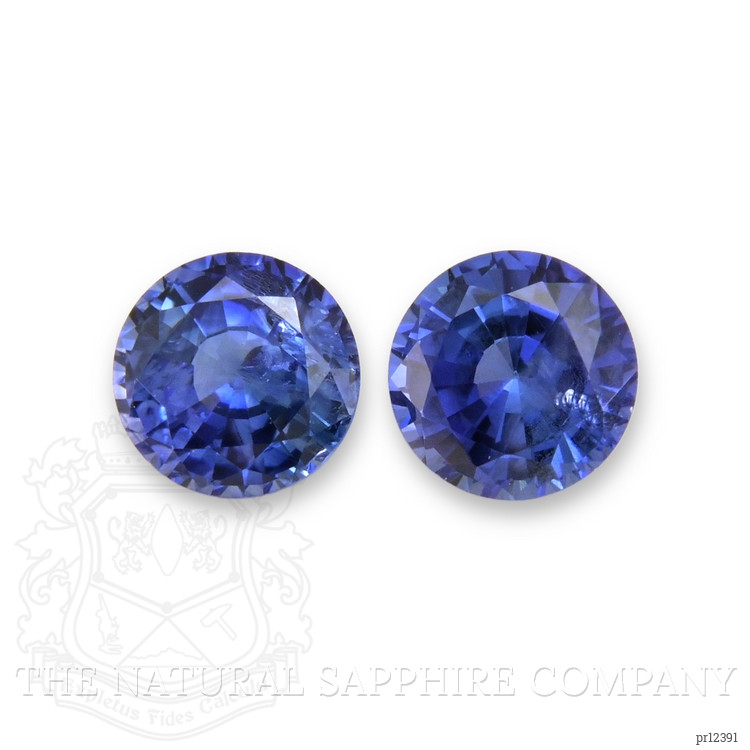 0.66 Ct.Tw. Blue Sapphire Pair from Ceylon (Sri Lanka)