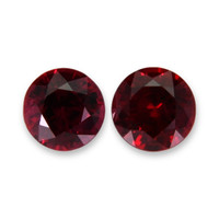 1.24 Ct.Tw.Total Carat Weight Ruby Pair from Mozambique Video