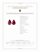 0.89 Ct.Tw.Total Carat Weight Ruby Pair from Mozambique Scan Report