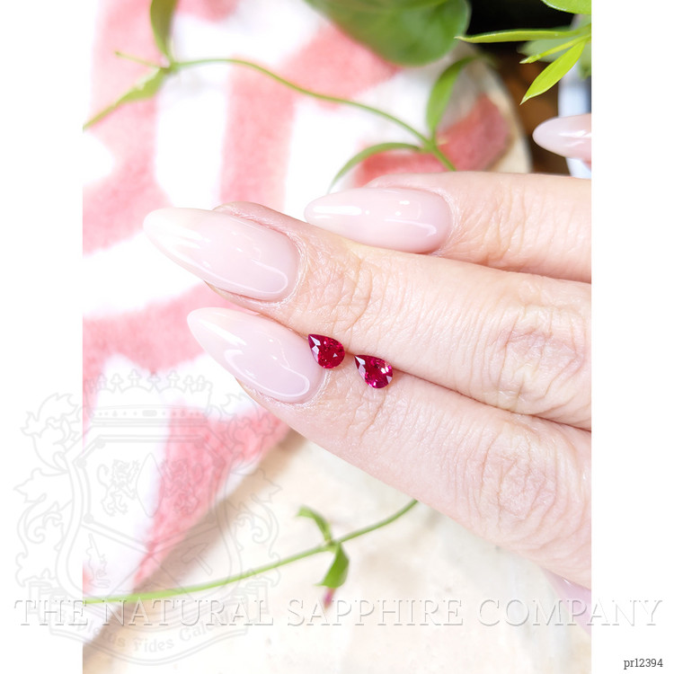 0.89 Ct.Tw. Ruby Pair from Mozambique