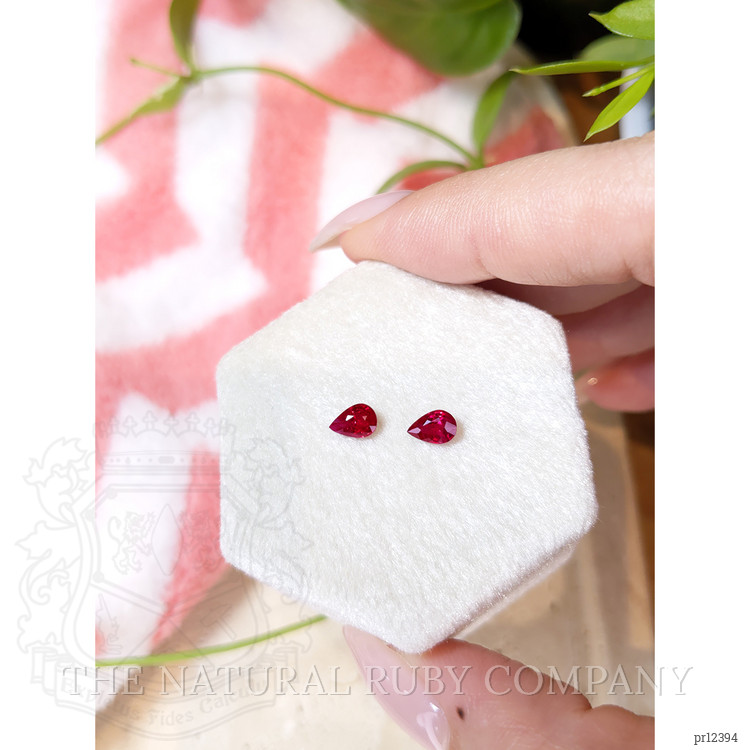 0.89 Ct.Tw. Ruby Pair from Mozambique