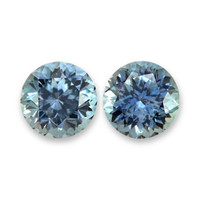 1.29 Ct.Tw.Total Carat Weight Bluish Green Sapphire Pair from Montana Video