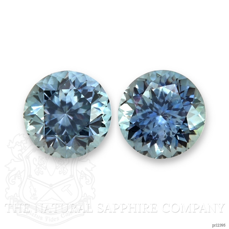 1.29 Ct.Tw. Bluish Green Sapphire Pair from Montana