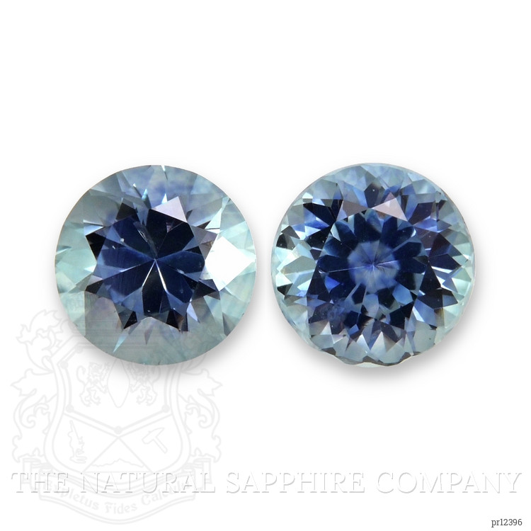 1.04 Ct.Tw. Bluish Green Sapphire Pair from Montana