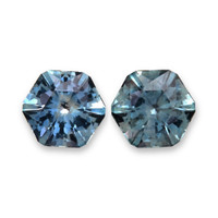 1.12&nbsp;Ct.Tw.Total Carat Weight Greenish Blue Sapphire Pair from Montana Video