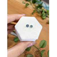 1.12 Ct.Tw.Total Carat Weight Greenish Blue Sapphire Pair from Montana Life Style