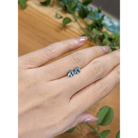 1.12 Ct.Tw.Total Carat Weight Greenish Blue Sapphire Pair from Montana Life Style