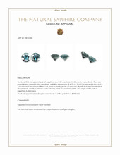 1.00&nbsp;Ct.Tw.Total Carat Weight Greenish Blue Sapphire Pair from Montana Appraisal