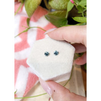 1.00 Ct.Tw.Total Carat Weight Greenish Blue Sapphire Pair from Montana Life Style