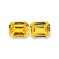 13.89&nbsp;Ct.Tw.Total Carat Weight Yellow Sapphire Pair from Ceylon (Sri Lanka) Video