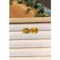 13.89&nbsp;Ct.Tw.Total Carat Weight Yellow Sapphire Pair from Ceylon (Sri Lanka) Life Style