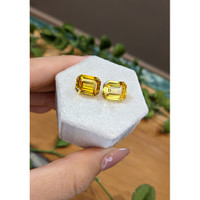 13.89&nbsp;Ct.Tw.Total Carat Weight Yellow Sapphire Pair from Ceylon (Sri Lanka) Life Style