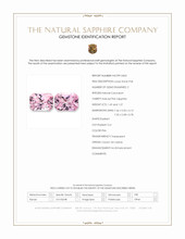 3.26 Ct.Tw.Total Carat Weight Pink Sapphire Pair from Ceylon (Sri Lanka) Scan Report