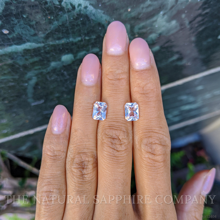 4.28 Ct.Tw. Peach Sapphire Pair from Ceylon (Sri Lanka)