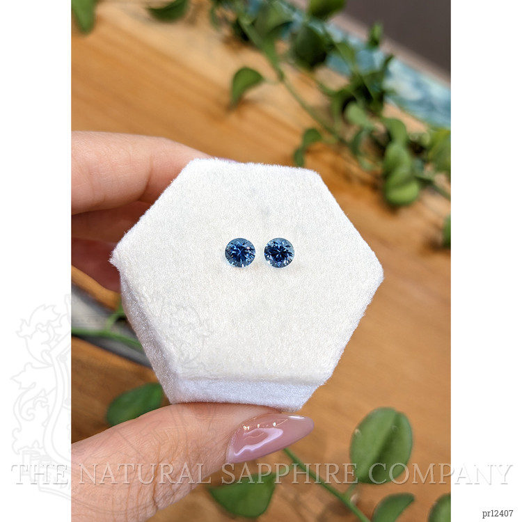 1.64 Ct.Tw. Blue Sapphire Pair from Montana