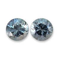 1.65&nbsp;Ct.Tw.Total Carat Weight Greyish Blue Sapphire Pair from Montana Video