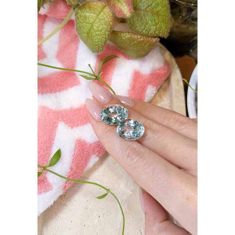 23.15 Ct.Tw. Aquamarine Pair from Brazil