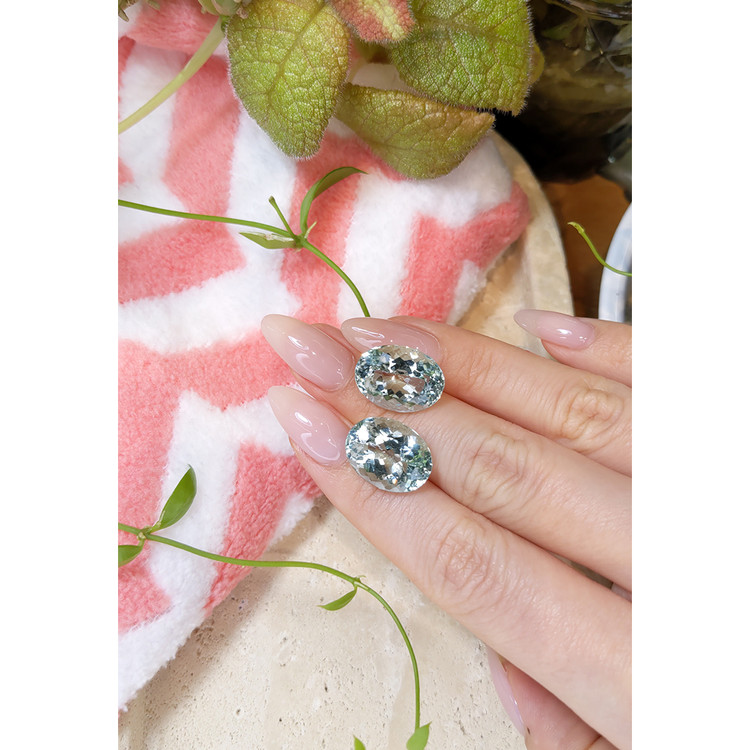 23.15 Ct.Tw. Aquamarine Pair from Brazil