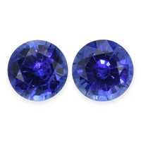 2.10&nbsp;Ct.Tw.Total Carat Weight Blue Sapphire Pair from Ceylon (Sri Lanka) Video