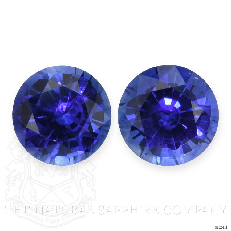 2.10 Ct.Tw. Blue Sapphire Pair from Ceylon (Sri Lanka)