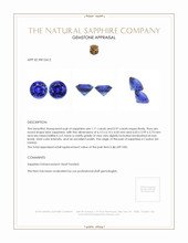 2.08 Ct.Tw.Total Carat Weight Blue Sapphire Pair from Ceylon (Sri Lanka) Appraisal