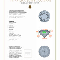 2.08&nbsp;Ct.Tw.Total Carat Weight Blue Sapphire Pair from Ceylon (Sri Lanka) 3 D Scan Report