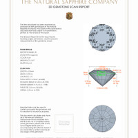 2.08&nbsp;Ct.Tw.Total Carat Weight Blue Sapphire Pair from Ceylon (Sri Lanka) 3 D Scan Report