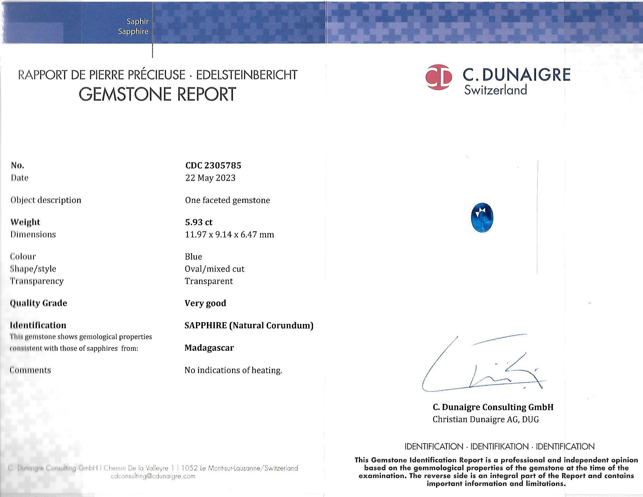 11.83 Ct.Tw. Blue Sapphire Pair from Madagascar