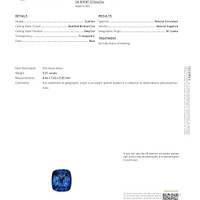 6.64&nbsp;Ct.Tw.Total Carat Weight Blue Sapphire Pair from Ceylon (Sri Lanka) Scan Report