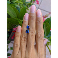 2.73&nbsp;Ct.Tw.Total Carat Weight Blue Sapphire Pair from Ceylon (Sri Lanka) Life Style