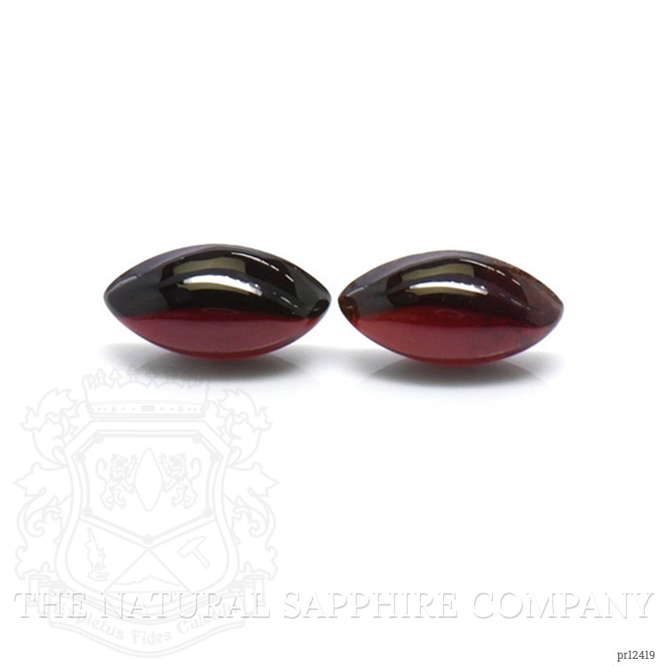 3.49 Ct.Tw. Cabochon Garnet Pair from Ceylon (Sri Lanka)