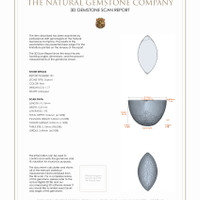 3.49 Ct.Tw.Total Carat Weight Cabochon Garnet Pair from Ceylon (Sri Lanka) 3 D Scan Report