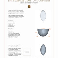 3.49 Ct.Tw.Total Carat Weight Cabochon Garnet Pair from Ceylon (Sri Lanka) 3 D Scan Report