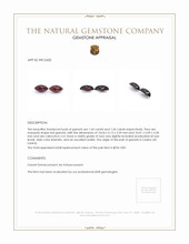 3.20 Ct.Tw.Total Carat Weight Red Cabochon Garnet Pair from Ceylon (Sri Lanka) Appraisal