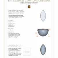 3.20&nbsp;Ct.Tw.Total Carat Weight Cabochon Garnet Pair from Ceylon (Sri Lanka) 3 D Scan Report