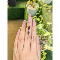 3.48&nbsp;Ct.Tw.Total Carat Weight Cabochon Garnet Pair from Ceylon (Sri Lanka) Life Style