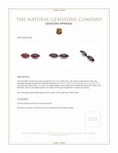 3.12 Ct.Tw.Total Carat Weight Red Cabochon Garnet Pair from Ceylon (Sri Lanka) Appraisal
