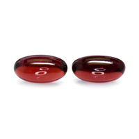 5.70&nbsp;Ct.Tw.Total Carat Weight Cabochon Almandine Garnet Pair from Ceylon (Sri Lanka) Video