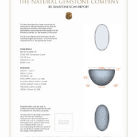 5.70 Ct.Tw.Total Carat Weight Cabochon Almandine Garnet Pair from Ceylon (Sri Lanka) 3 D Scan Report