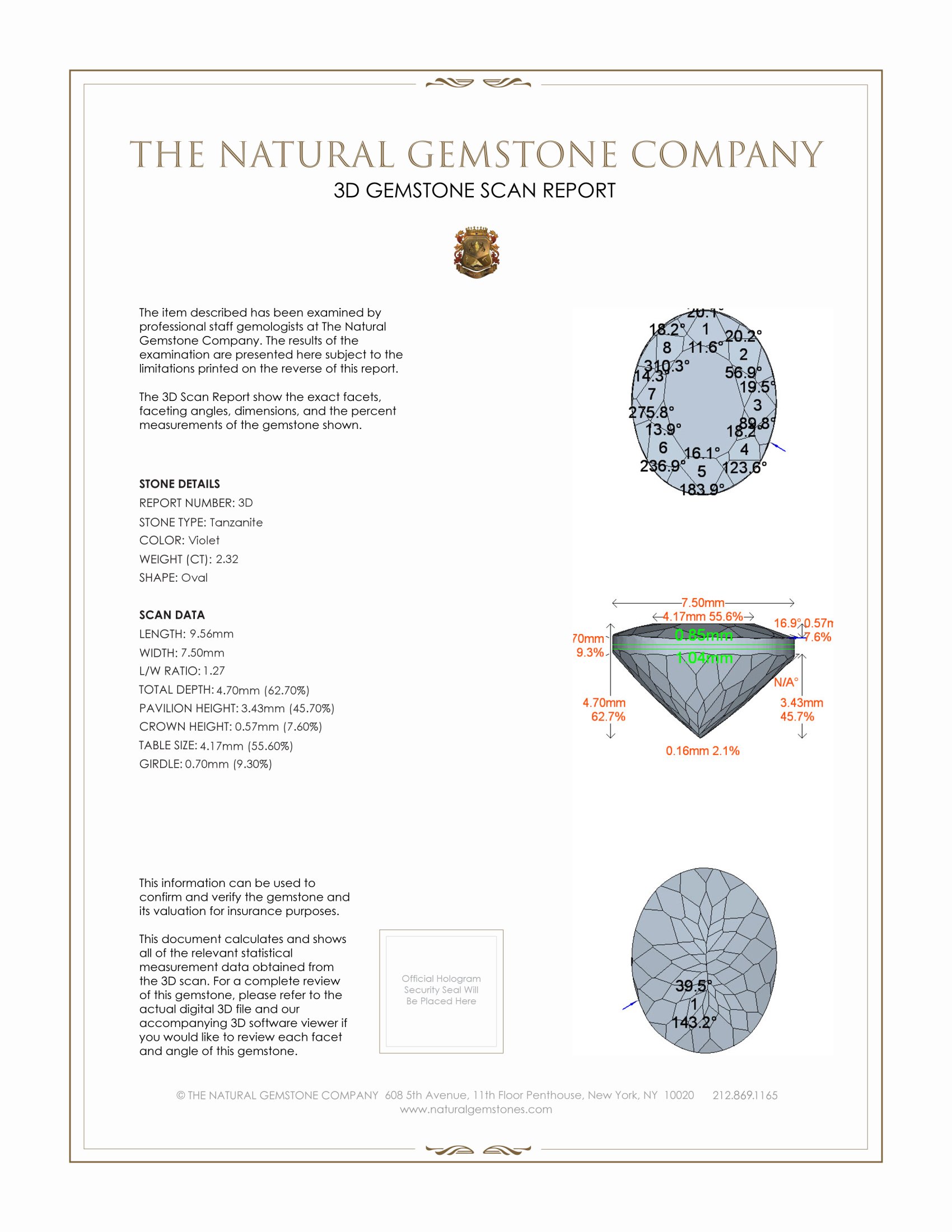4.86 Ct.Tw. Tanzanite Pair from Tanzania
