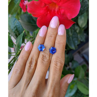 6.43 Ct.Tw.Total Carat Weight Tanzanite Pair from Tanzania Life Style