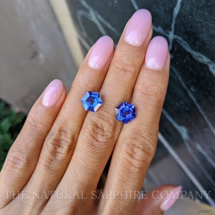 6.43 Ct.Tw. Tanzanite Pair from Tanzania