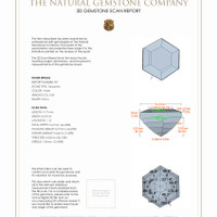 6.43&nbsp;Ct.Tw.Total Carat Weight Tanzanite Pair from Tanzania 3 D Scan Report