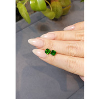 2.02&nbsp;Ct.Tw.Total Carat Weight Chrome Diopside Pair Life Style