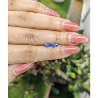 0.91&nbsp;Ct.Tw.Total Carat Weight Blue Sapphire Pair from Ceylon (Sri Lanka) Life Style