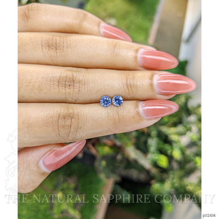 0.97 Ct.Tw. Blue Sapphire Pair from Ceylon (Sri Lanka)