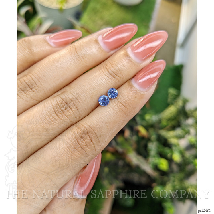 0.97 Ct.Tw. Blue Sapphire Pair from Ceylon (Sri Lanka)