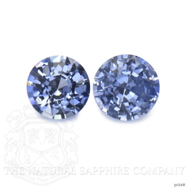 0.79 Ct.Tw. Blue Sapphire Pair from Ceylon (Sri Lanka)